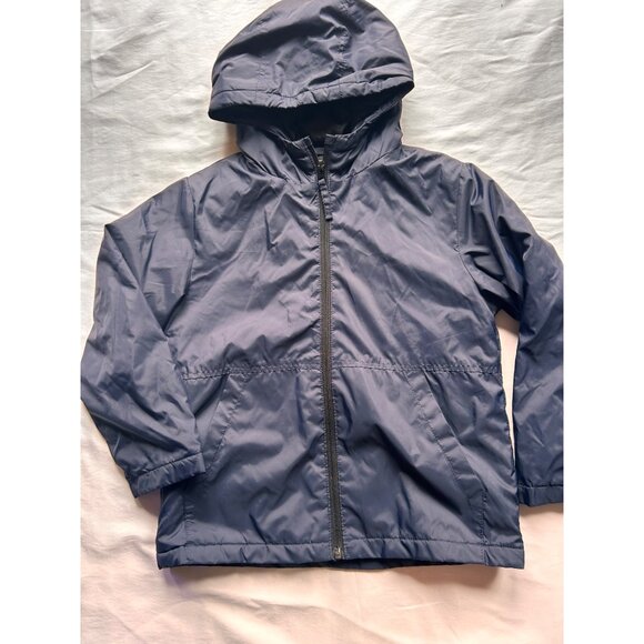 MNG Boys Hood Quilted Jacket - Size 6 - Navy - Picture 1 of 3